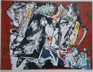 Jacques Doucet - Red - ingelijst - 200 ex. kopen? Bied vanaf 200!