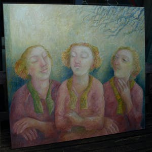 An Beerman - Olieverf op linnen , Zonnen – 100 x 115 cm - 2007 kopen? Bied vanaf 1!