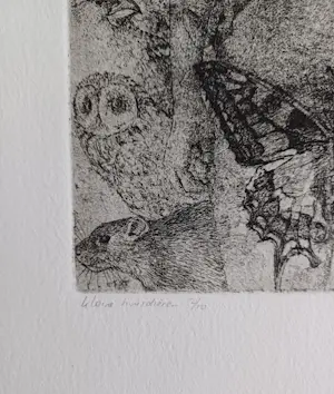 Clary Mastenbroek - kleine huisdieren -gesigneerde ets kopen? Bied vanaf 79!