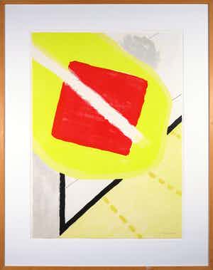 Roger Raveel - Litho, De schilderijenoptocht (...) - Ingelijst (Groot) verkocht voor € 1000!