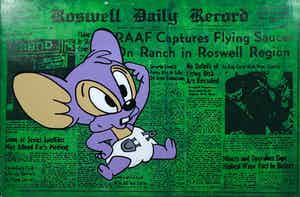 Jan Bollaert - Gemengde techniek op board, Roswell / Gr. (Groot) verkocht voor € 50!