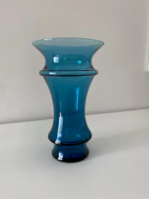 Jan van der Vaart - Zeldzaam mooie blauwe vaas 1990's Royal leerdam kopen? Bied vanaf 79!