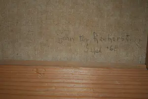 John ter Reehorst - abstract 1968 - olieverfschilderij - ingelijst kopen? Bied vanaf 150!