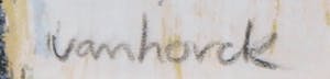 Hans Vanhorck - Zeefdruk, Zonder titel - Ingelijst kopen? Bied vanaf 1!