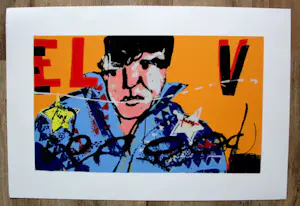 Herman Brood - Zeefdruk: Elvis kopen? Bied vanaf 450!