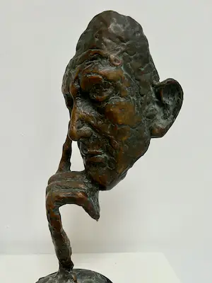 Brons (Onbekend) - bronzen sculptuur | 'De denker' kopen? Bied vanaf 1!