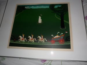 Willem Westbroek - Kleuren zeefdruk. Titel, "De Rijtoer". kopen? Bied vanaf 60!