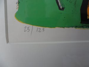 Clemens Briels - Zeefdruk, Zonder Titel - Ingelijst kopen? Bied vanaf 120!