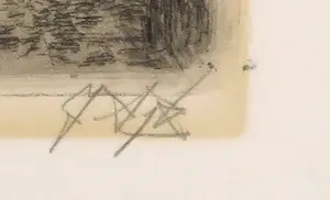 Jan van Dijk (Geb. Den Haag) - Ets, Zonder titel kopen? Bied vanaf 20!