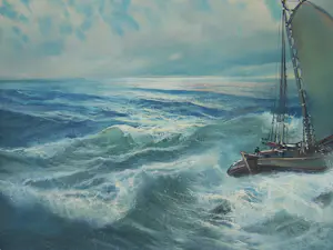 Lambertus de Jong - Zeegezicht. kopen? Bied vanaf 120!