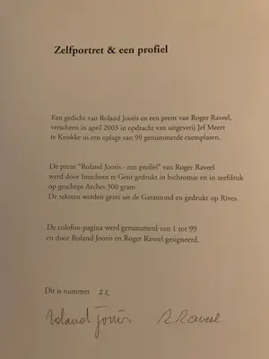 Roger Raveel - Zelfportret en een profiel kopen? Bied vanaf 299!