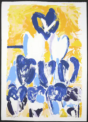 Jan Cremer - Zeefdruk, Tulips kopen? Bied vanaf 20!