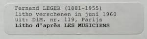 Fernand Leger - Acrobates et Musiciens kopen? Bied vanaf 250!
