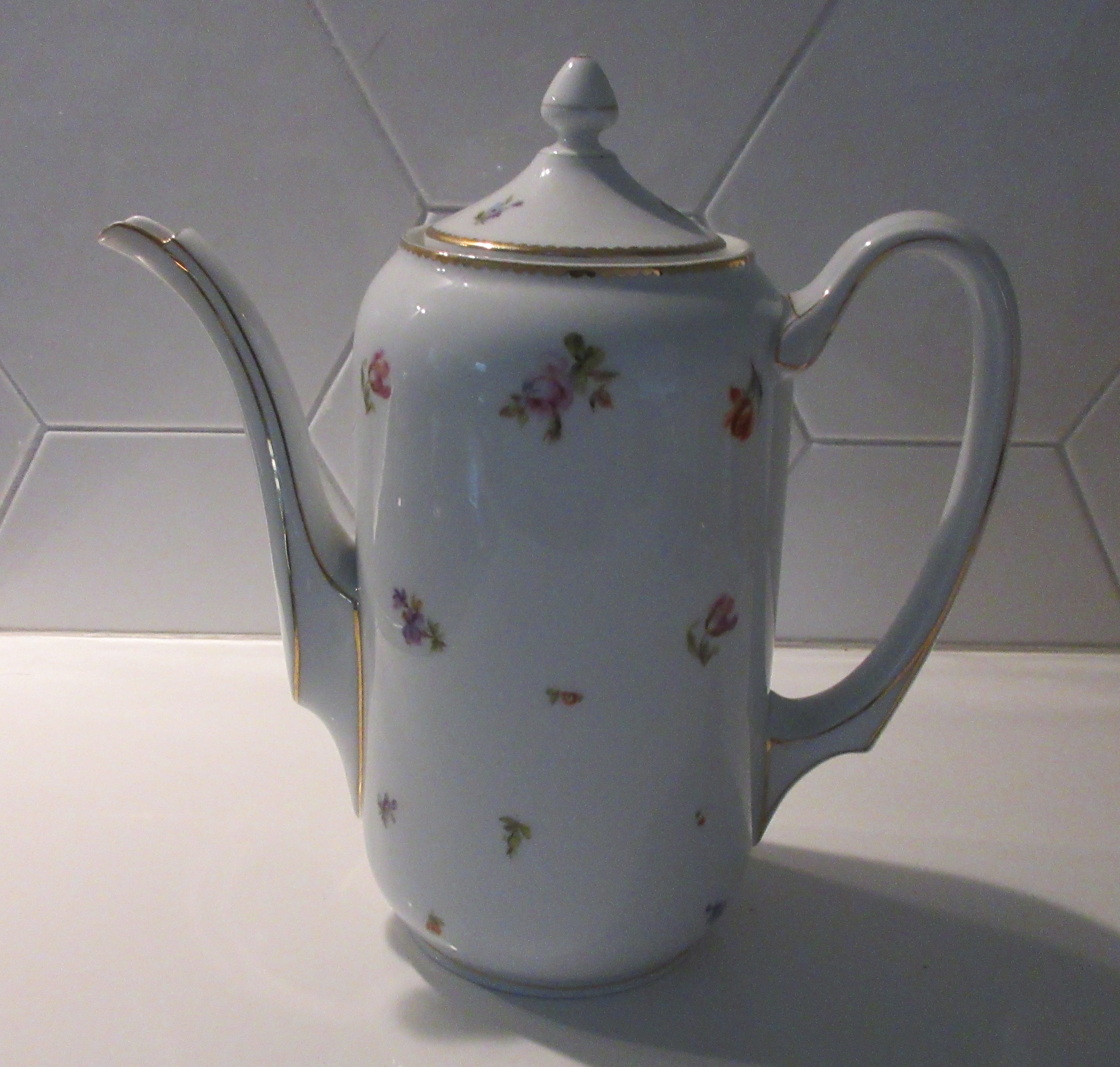 Jacob Zeidler Selb - Jugendstil porseleinen hand beschilderde theepot kopen? Bied vanaf 1!