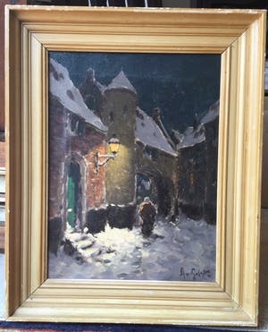 Arnout van Gilst - C3805-5 - Winterstraatje kopen? Bied vanaf 50!