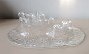 Hannu Kalliola - Dubbele kandelaar "Castello" - Muurla Lasi verkocht voor € 1!