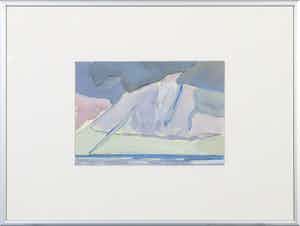 Paul Overhaus - Gouache op papier, Zeegezicht verkocht voor € 40!