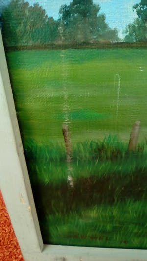 Jan van Wel - Hollandsch Landschap - Olieverf op doek - gesigneerd l.o. '74 - BKR Rotterdam kopen? Bied vanaf 10!