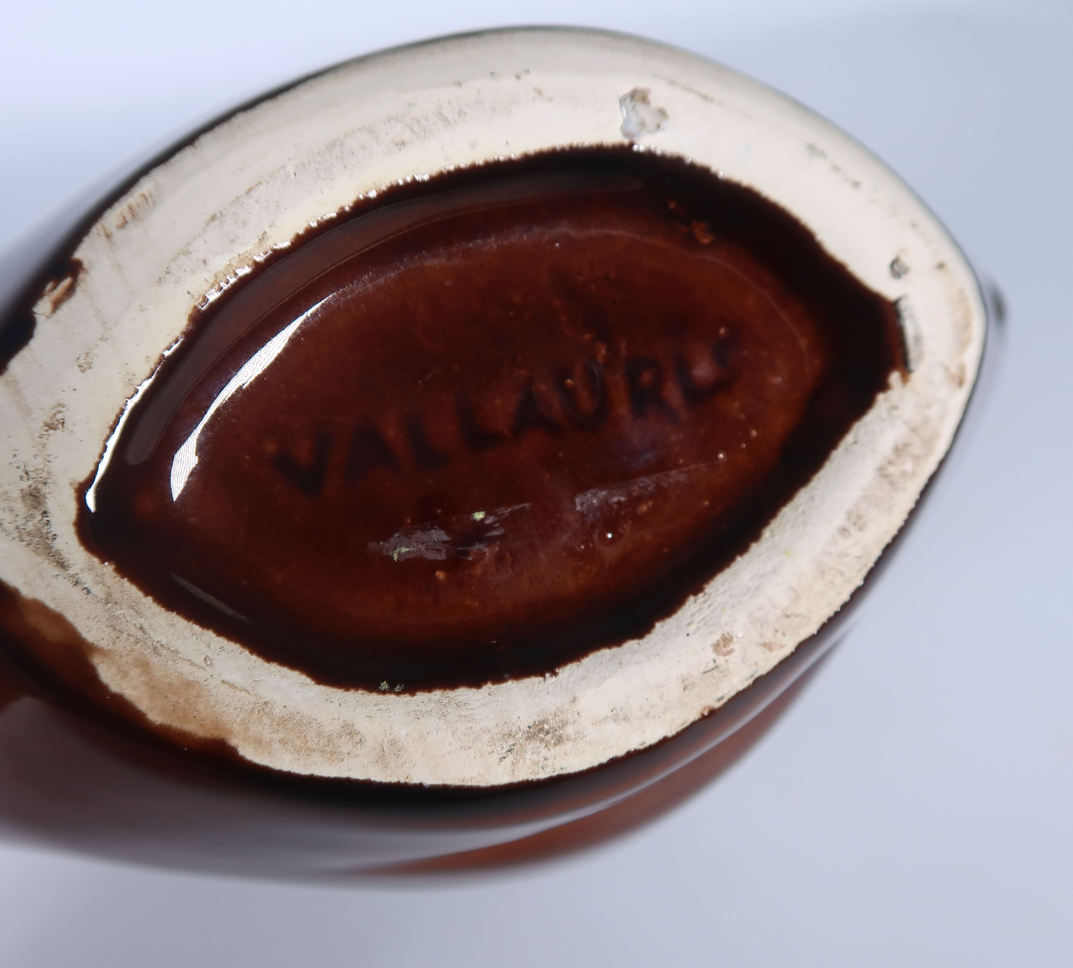 Vallauris Keramiek - Geglazuurd keramiek, Bruin en blauw servies kopen? Bied vanaf 35!