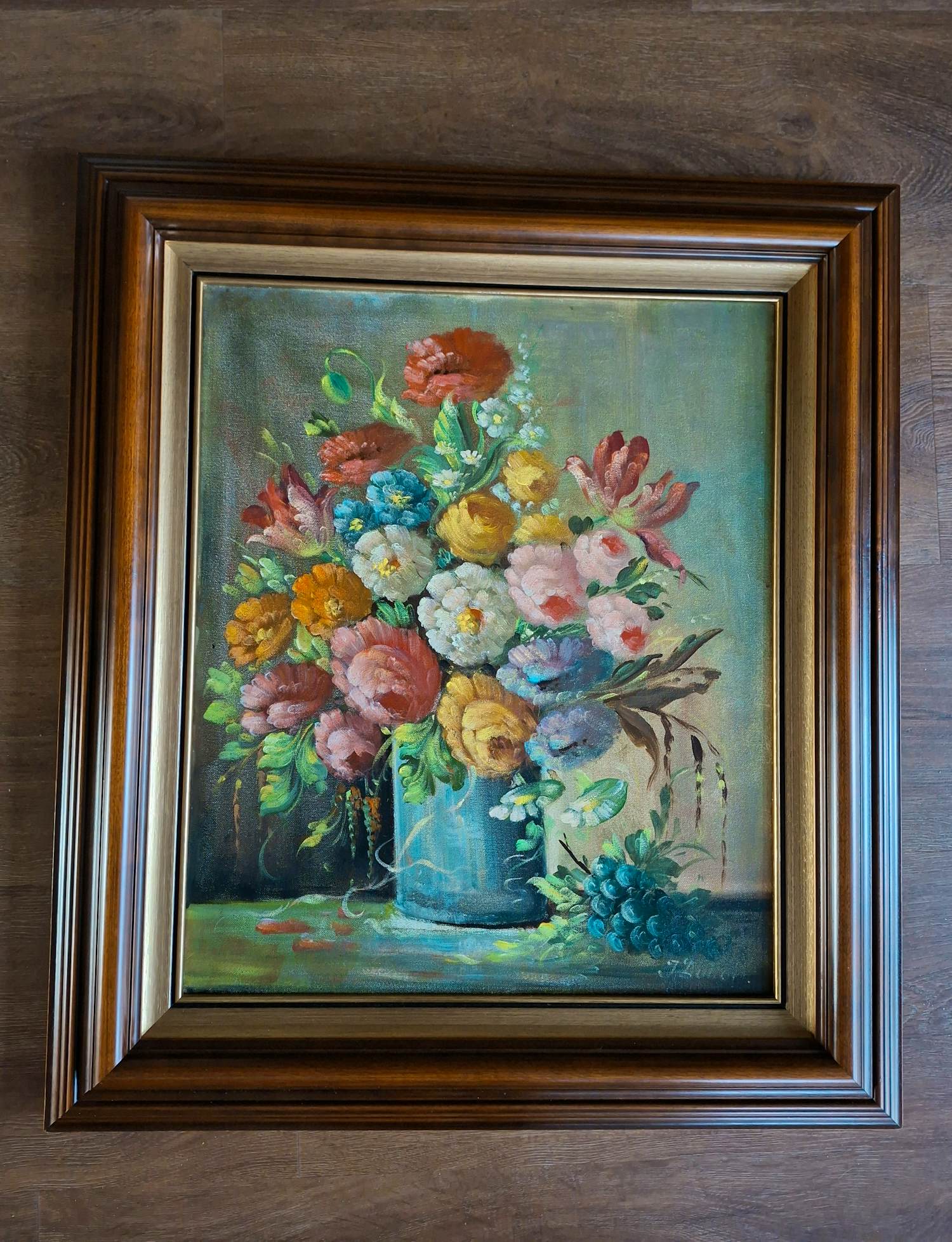 J. Dubois - kleurrijke vaas met bloemen kopen? Bied vanaf 75!