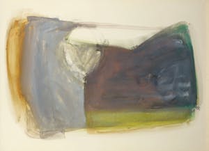 Bert Boerboom - Gemengde techniek op papier, Landschap IV - Ingelijst kopen? Bied vanaf 20!