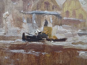 Martin van Waning - De Thames in de winter kopen? Bied vanaf 175!