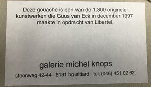 Guus van Eck - Boom met hond in landschap kopen? Bied vanaf 25!