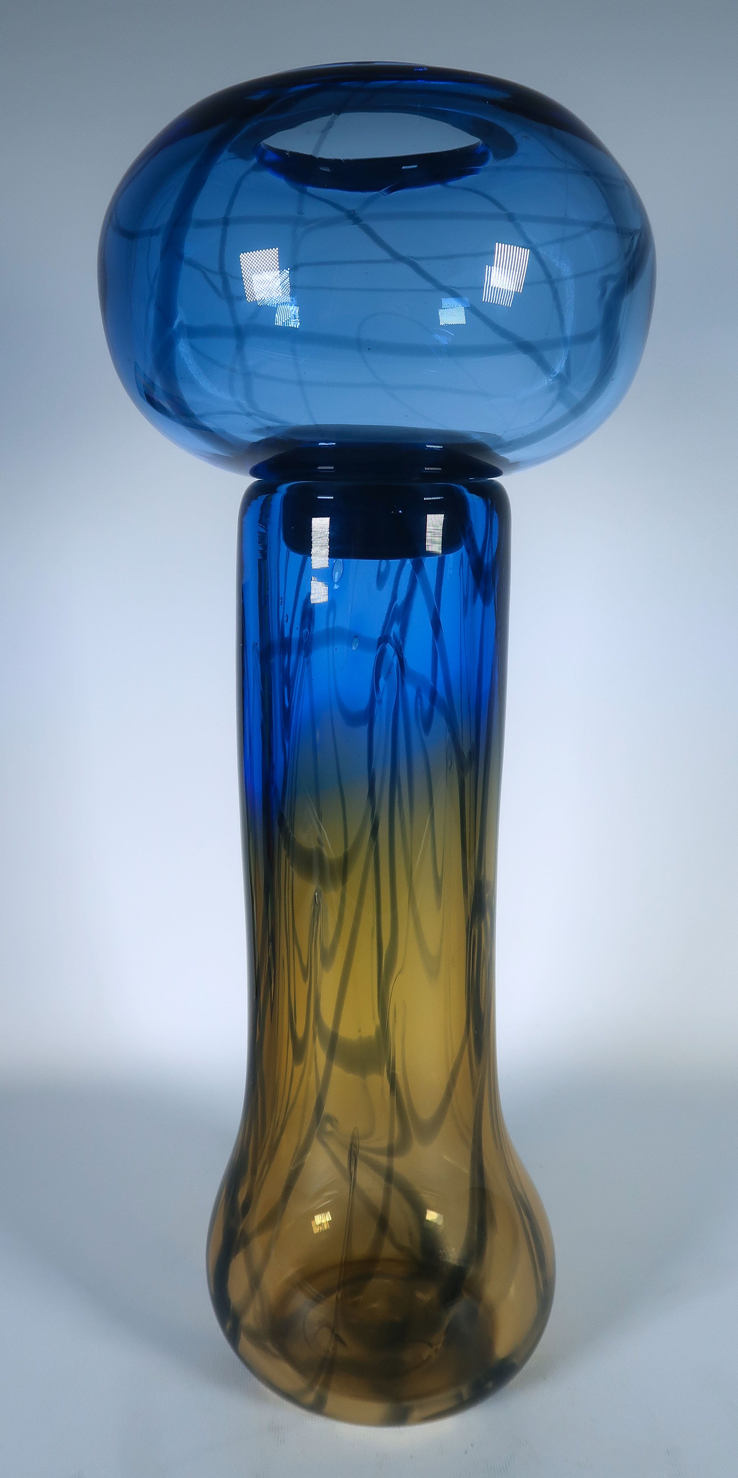 Lia Koster - Glas, Vaas ''Blue Sky'' kopen? Bied vanaf 80!