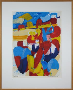 Jan Cremer - Zeefdruk, Tulips - Ingelijst (Groot) kopen? Bied vanaf 150!