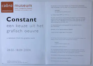 Constant - Catalogi - Teksten 1951 en 1952 - Galerie edities - Tentoonstellingskaarten kopen? Bied vanaf 1!