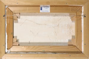 Niet of onleesbaar gesigneerd - Gemengde techniek op doek, Zonder titel - Ingelijst kopen? Bied vanaf 1!