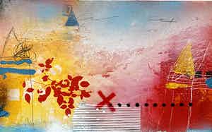 Theo Koster - Kleurrijke winter verkocht voor € 75!