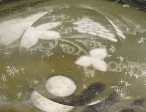 Friedrich Egermann - Groene kristallen wijnkaraf kopen? Bied vanaf 1!