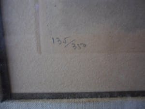 Roger Hebbelinck - Kleuren ets, Stadsgezicht, Bergen op Zoom kopen? Bied vanaf 20!