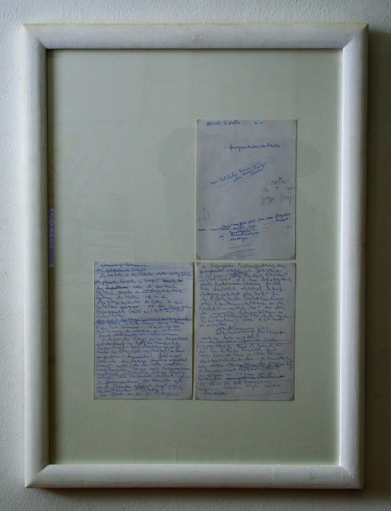 Joseph Beuys - Manoscritti su Terremoto in Palazzo verkocht voor € 1300!