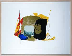 Arty Grimm - Zeefdruk, Zonder titel - Ingelijst verkocht voor € 50!