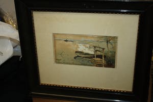 Willem Weissenbruch - visser in de polder kopen? Bied vanaf 395!