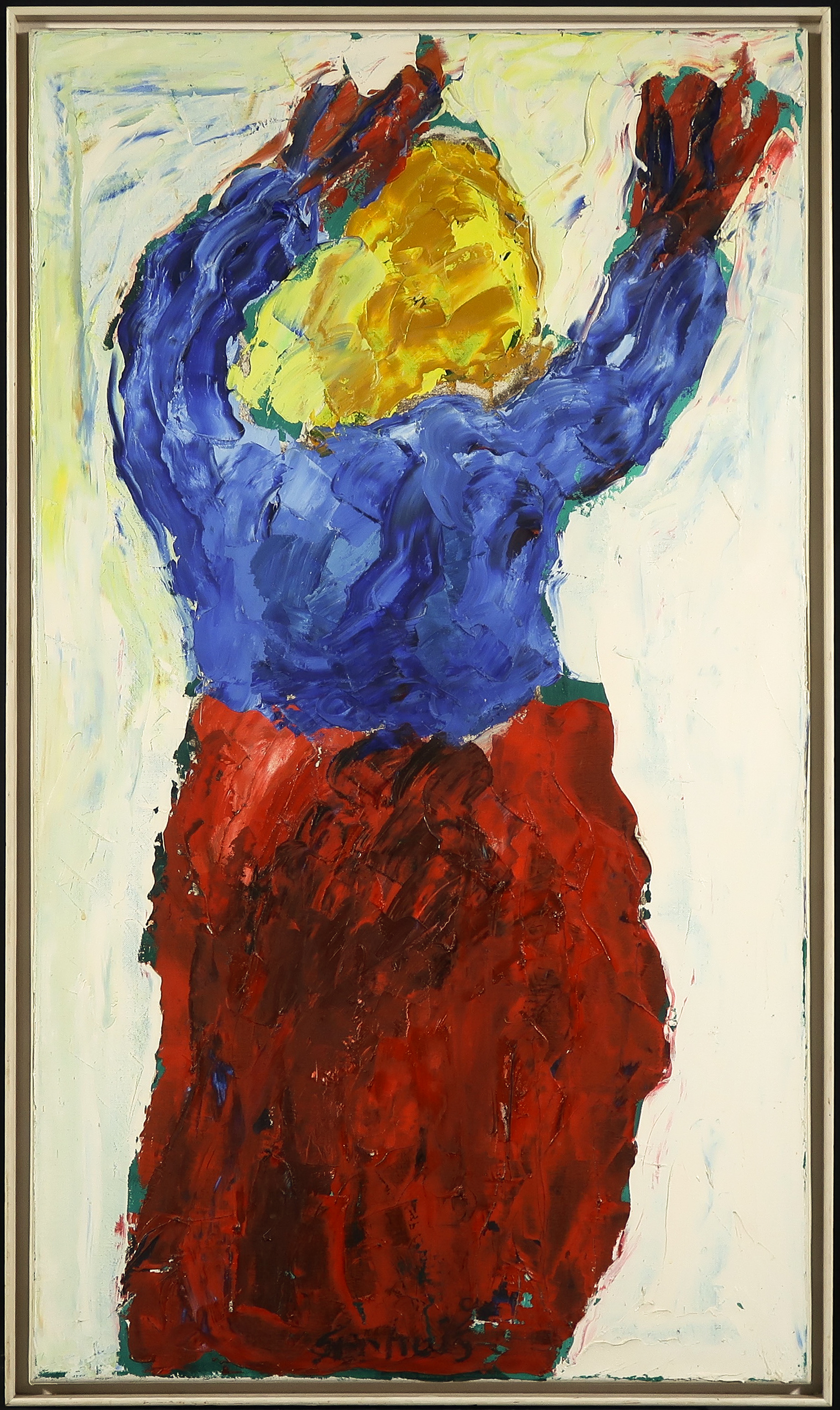 Jan Sierhuis - Olieverf op doek, Danseres - Ingelijst verkocht voor € 200!