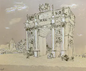 Charles Eyck - Arc du Carrousel, litho kaufen? Bieten Sie von 50!