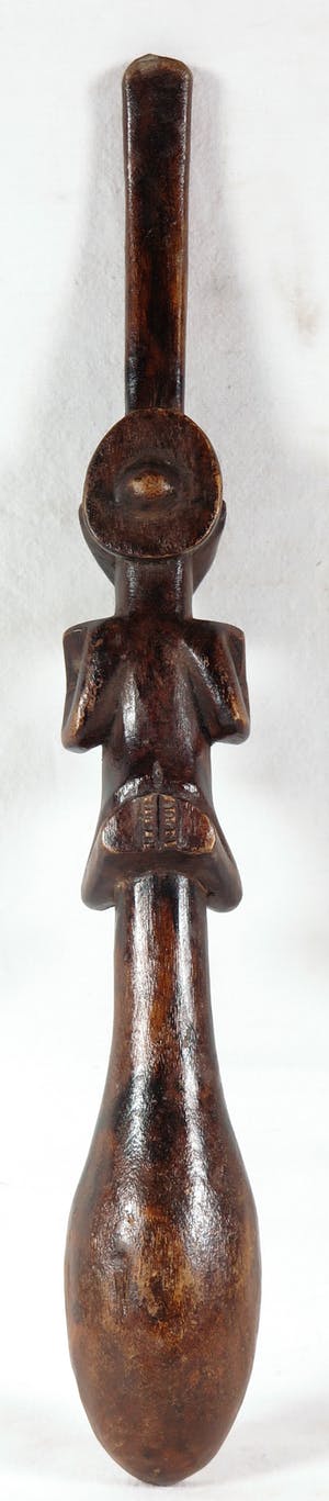 Luba - Ceremoniële lepel met een vrouwelijk figuur kopen? Bied vanaf 1!