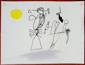 Piet Ouborg - Fantasiefiguren, met de hand ingekleurde en gesigneerde litho kopen? Bied vanaf 250!