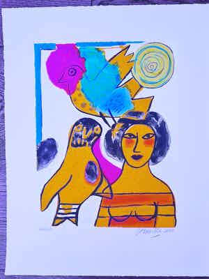 Corneille - Un ete Italien - handgesigneerde litho verkocht voor € 110!