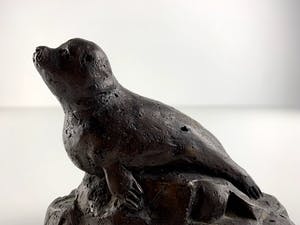 Jaap Hartman - bronzen beeld - 'zeehond' kopen? Bied vanaf 125!