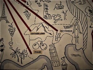 Peter van Reen - Origineel ontwerp voor Affiche "Europa 1 in een verenigde Wereld" gesigneerd kopen? Bied vanaf 40!