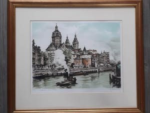 Roger Hebbelinck - Amsterdam "sint Nikolaas". Met echtheidscertificaat. kopen? Bied vanaf 75!