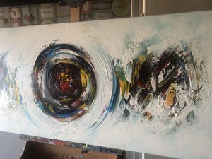 Gena - Abstract “ Kleurgebieden “ kopen? Bied vanaf 200!