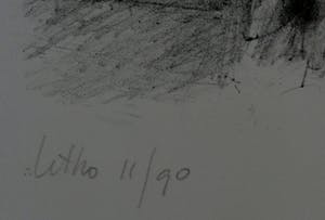 Piet Klaasse - Litho: "Voor Wiesje & Jan, een nieuwjaarsgroet van Anne & Piet kopen? Bied vanaf 39!