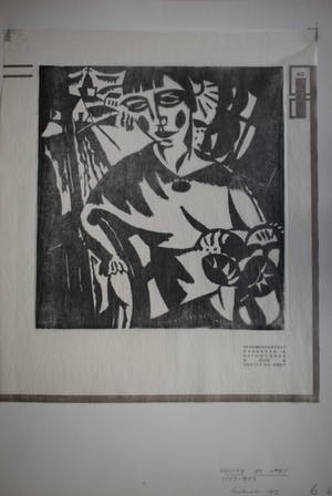 Gustave De Smet - Houtsnede - Vrouwenportret kopen? Bied vanaf 125!