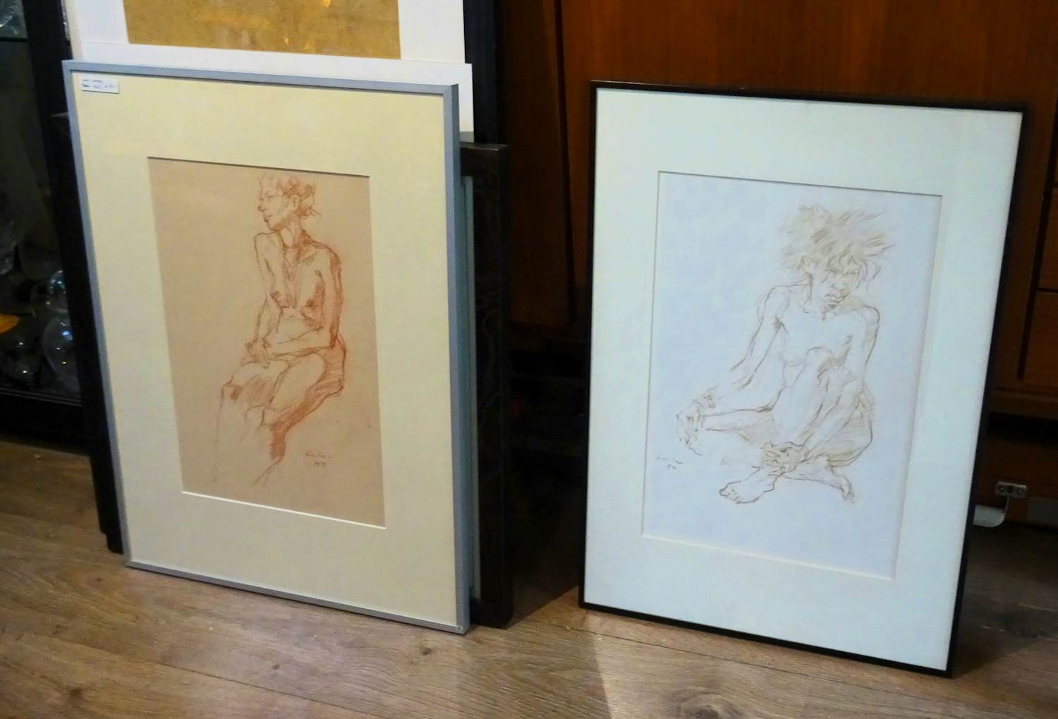 Joop Liesker - 2 x zittend naakt verkocht voor € 50!
