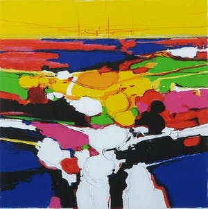 Frank Lejeune - Zeefdruk, First time Veules les Roses - Ingelijst kopen? Bied vanaf 50!